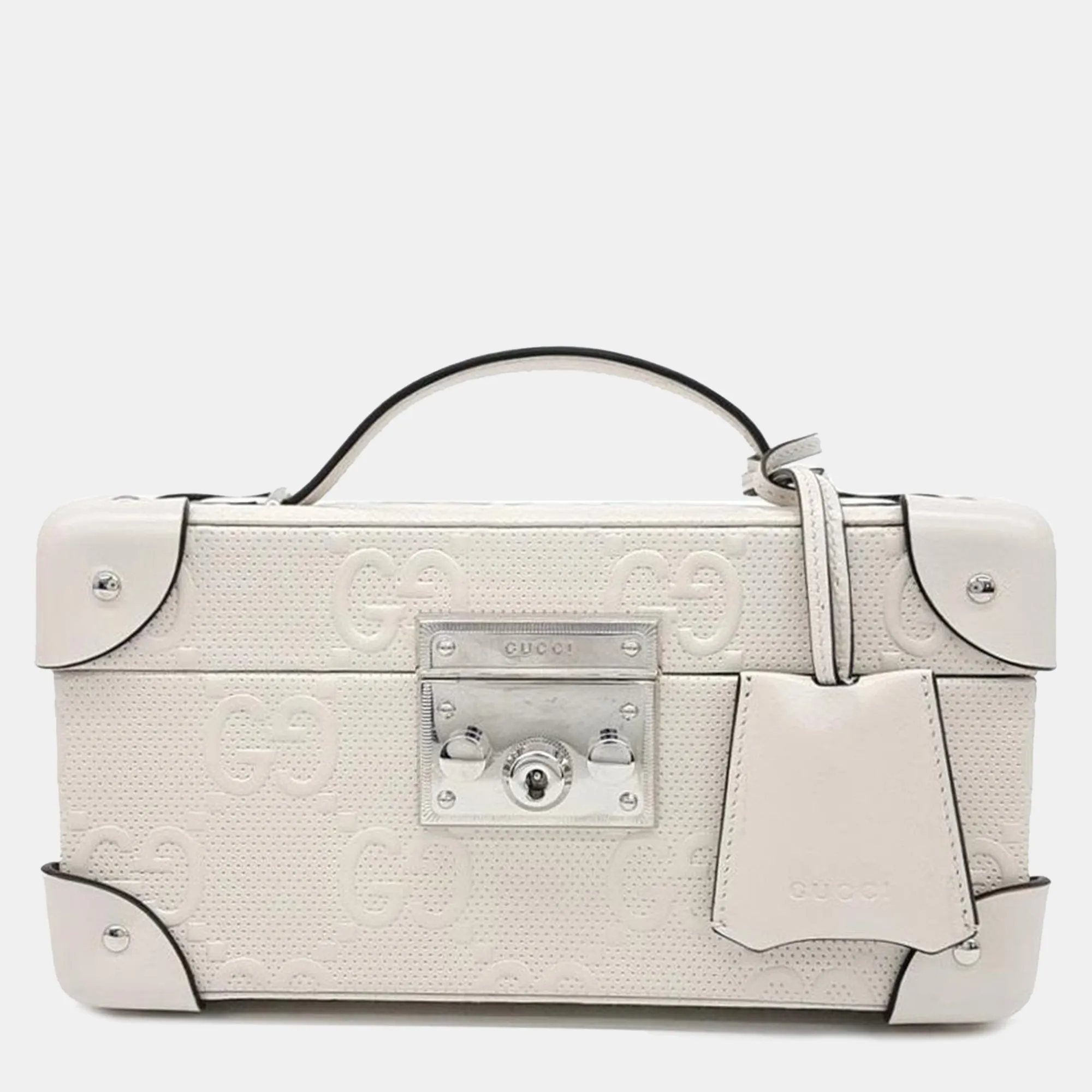 GG embossed jewelry case