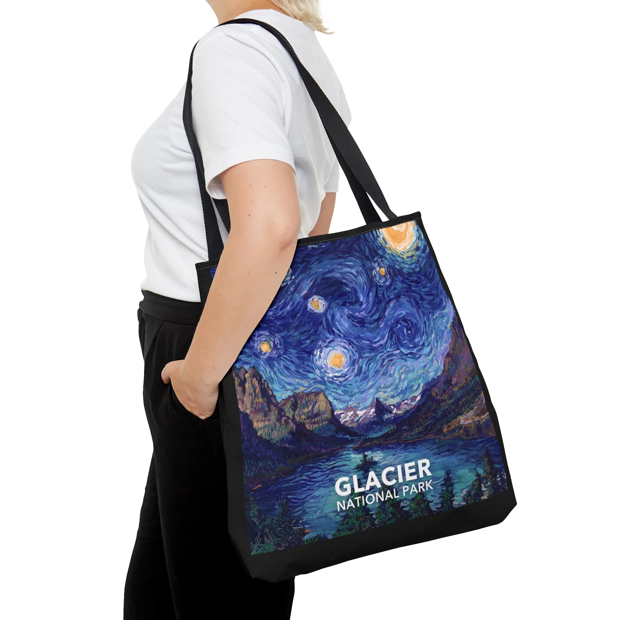 Glacier National Park Tote Bag - Starry Night