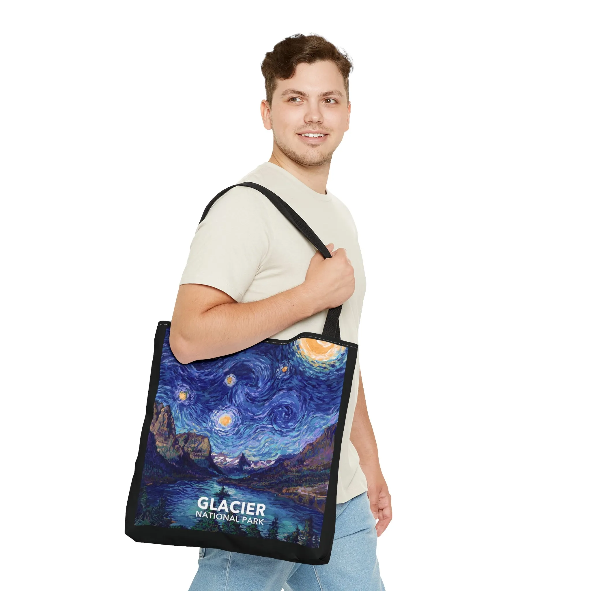 Glacier National Park Tote Bag - Starry Night