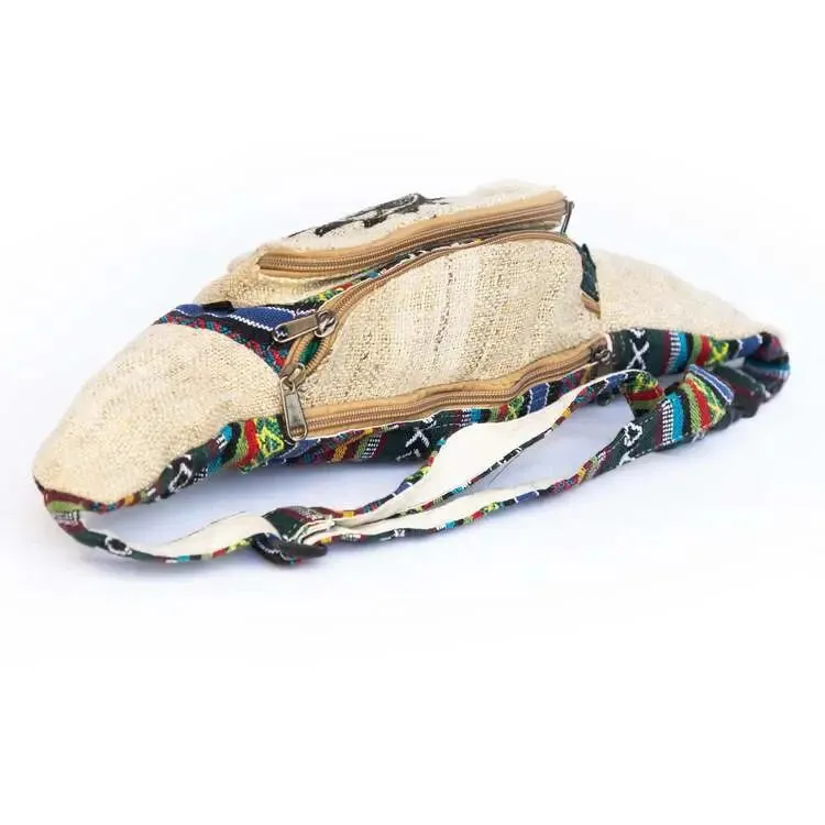 Handcrafted Hemp Fanny Pack – Sun Design & Eco-Friendly