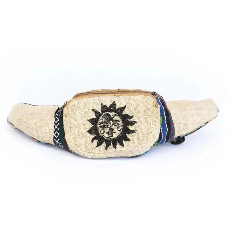 Handcrafted Hemp Fanny Pack – Sun Design & Eco-Friendly