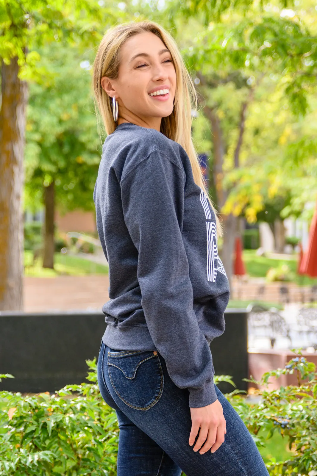 Home Body Sweatshirt In Charcoal