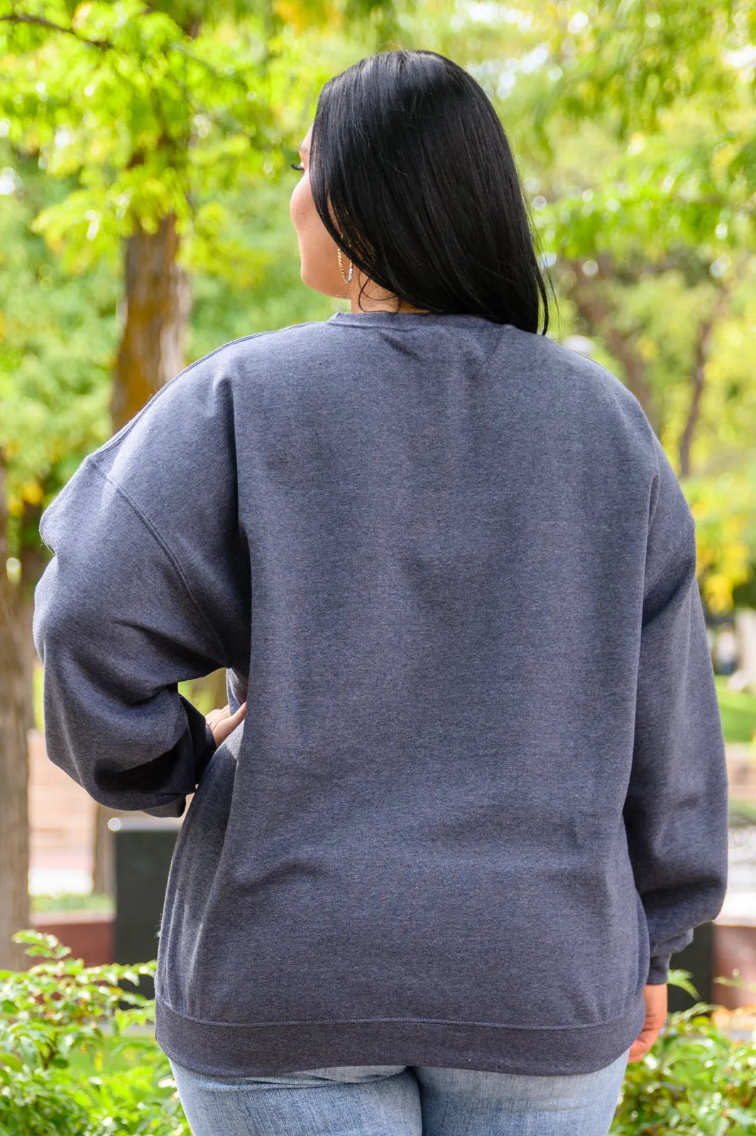 Home Body Sweatshirt In Charcoal
