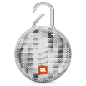 JBL Clip 3 Portable Waterproof Wireless Bluetooth Speaker - White