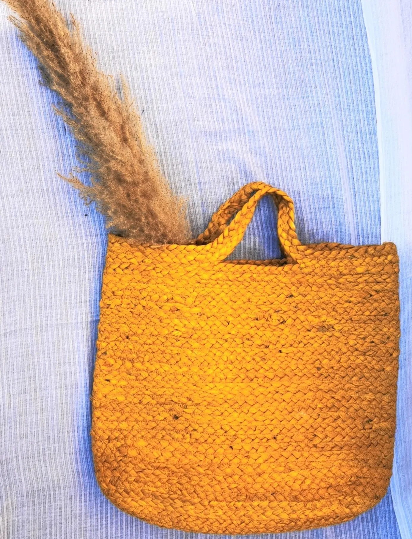 Jute Tote bag yellow