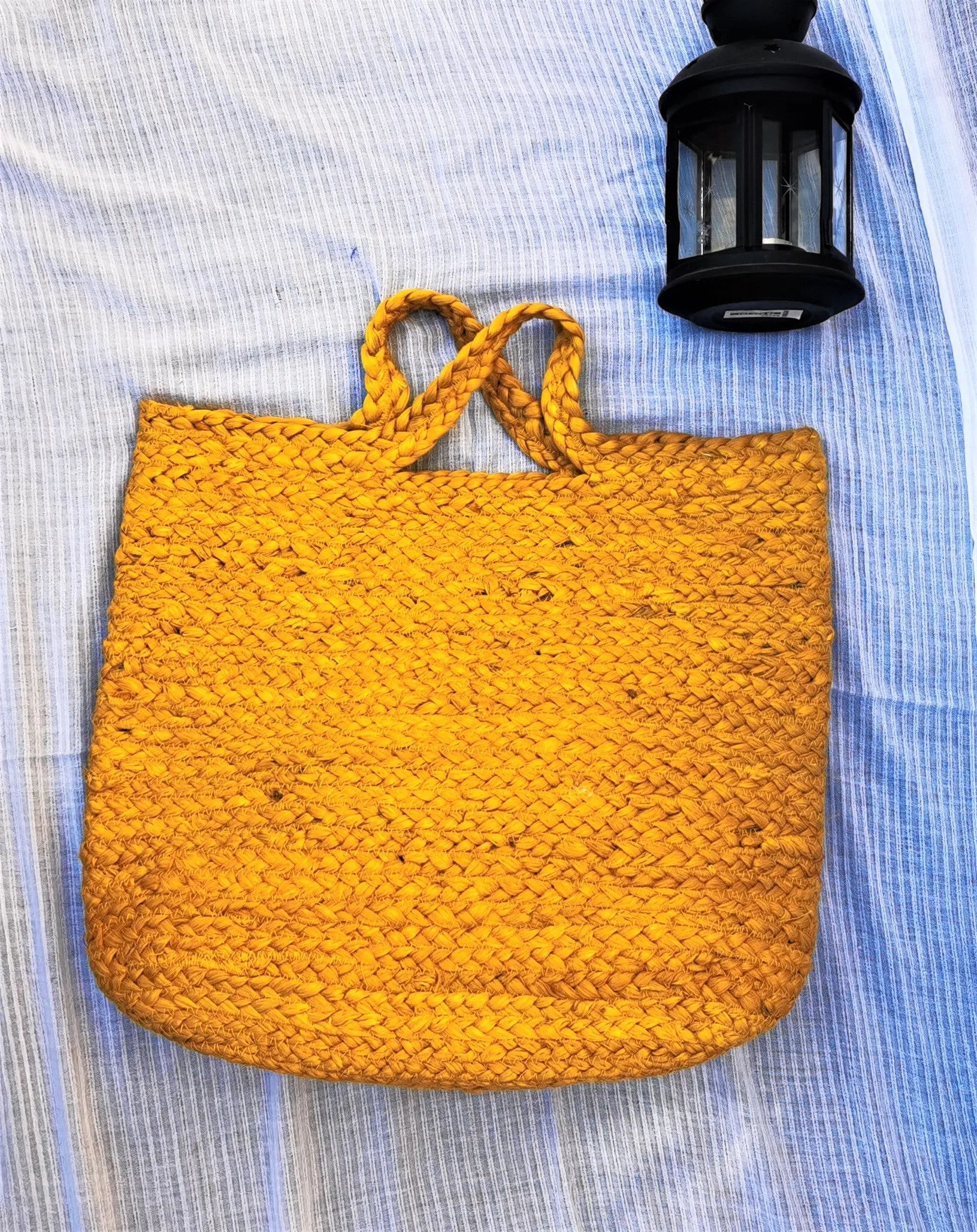 Jute Tote bag yellow