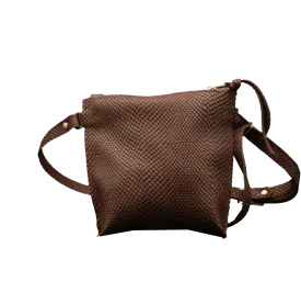 Kitt Belt Bag in Embossed Snake