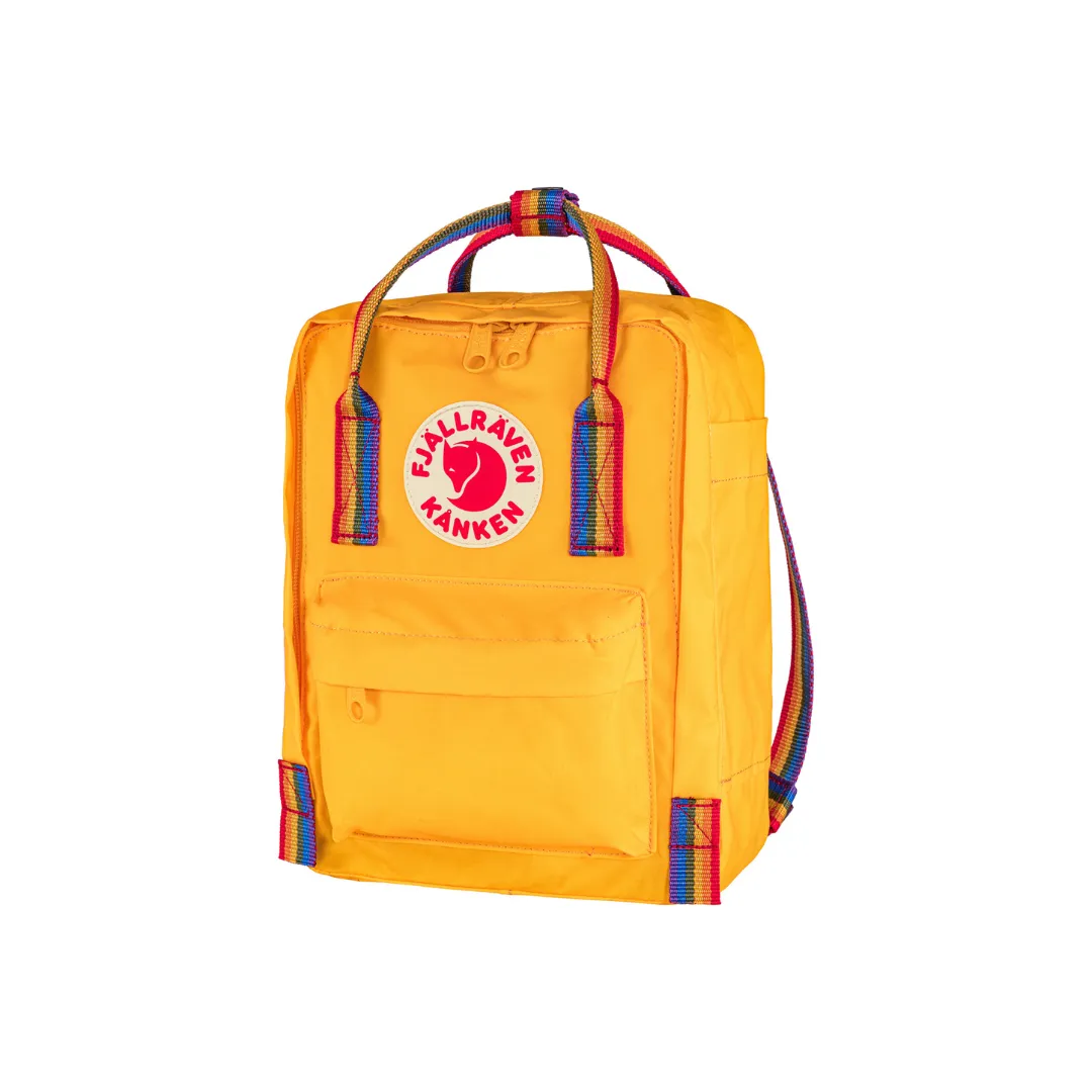 Kånken Rainbow Mini Backpack - Warm Yellow by Fjallraven