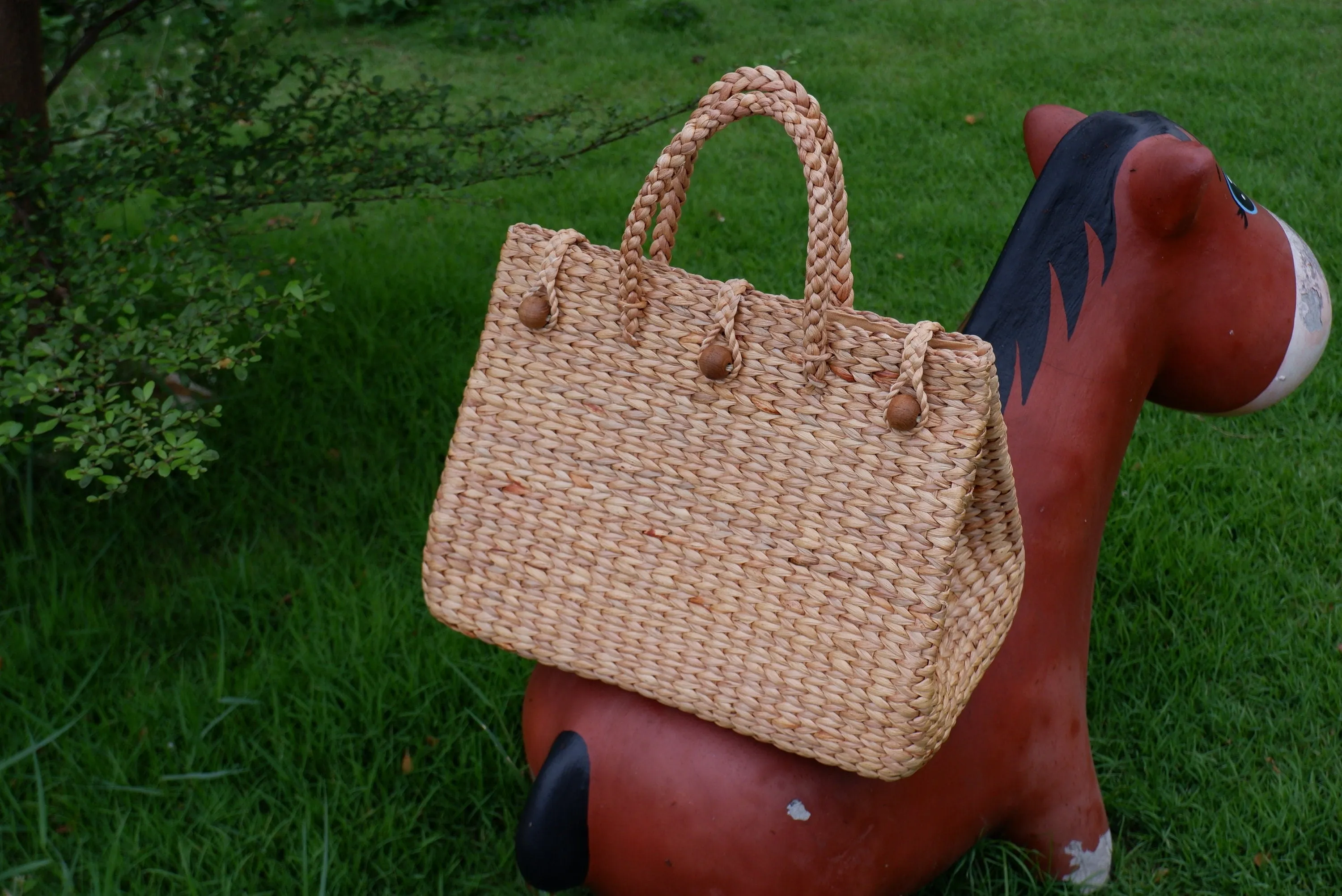 Large beach bag straw Basket