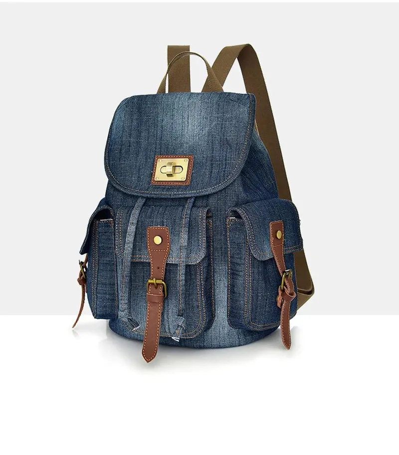Large Denim Rucksack