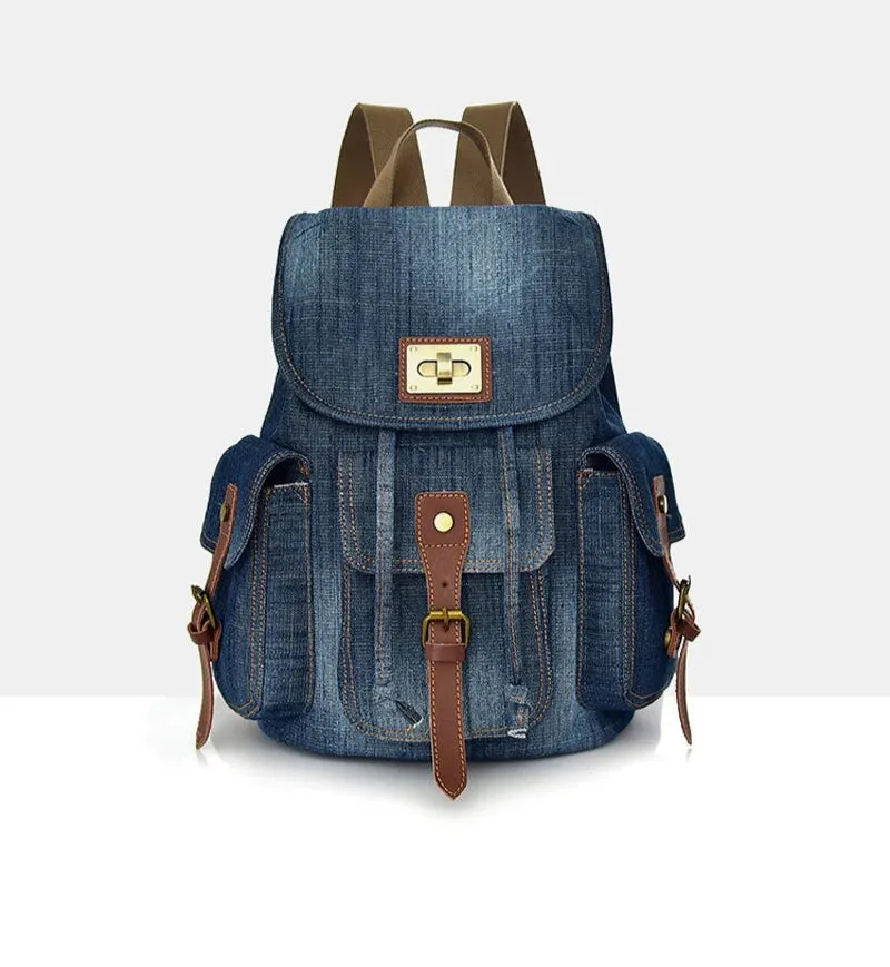 Large Denim Rucksack