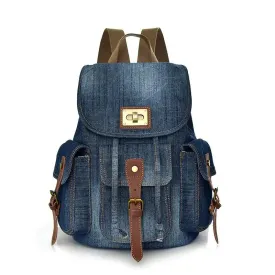 Large Denim Rucksack