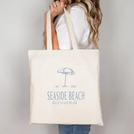 Last Splash Bachelorette Canvas Tote Bag