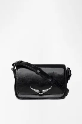 Le Zazi Vintage Patent Bag Black