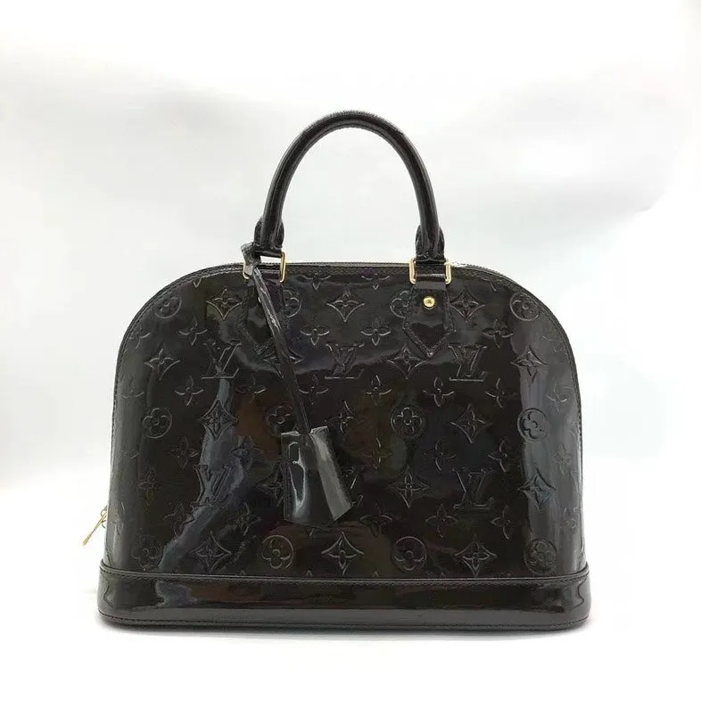 Louis Vuitton Alma GM Monogram Vernis Amarant Handbag M93595