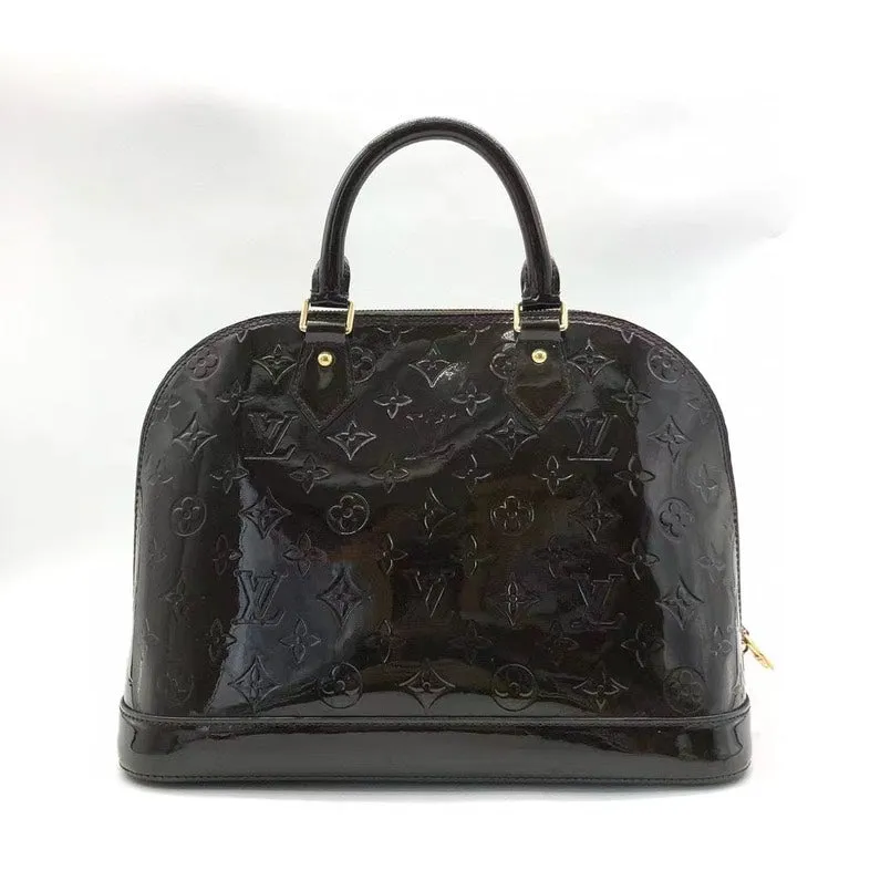 Louis Vuitton Alma GM Monogram Vernis Amarant Handbag M93595