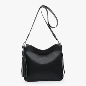 M1888 Black Nina Whipstitch Crossbody