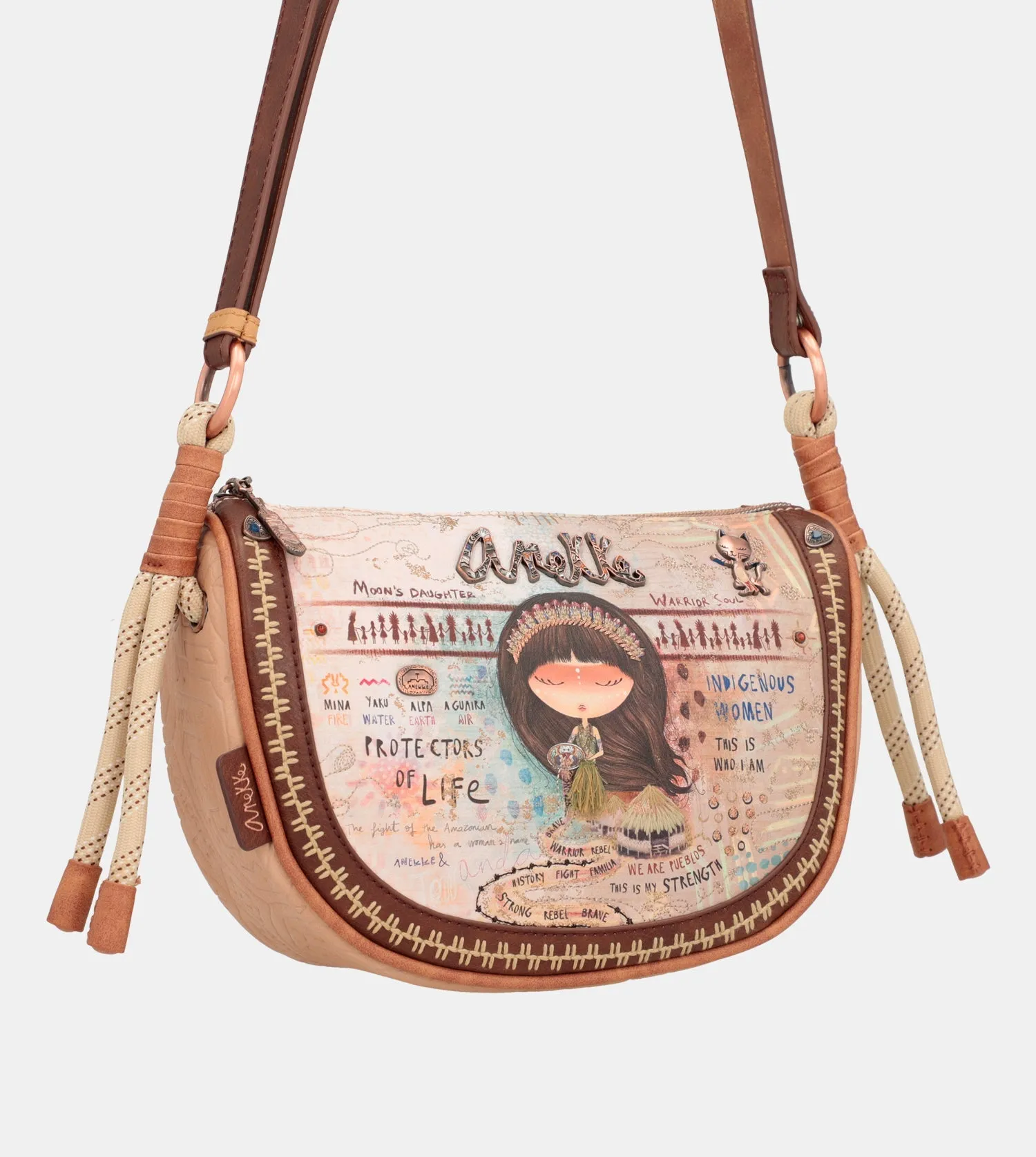 Menire oval crossbody bag