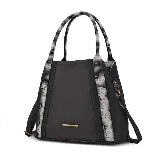 Mia K's Kenna Luxe Faux Snake Embossed Tote Bag from MKF Collection