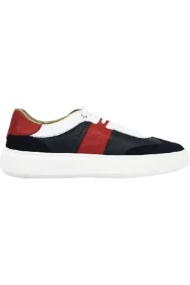 MMS Leather Italian Navy Red Sneaker