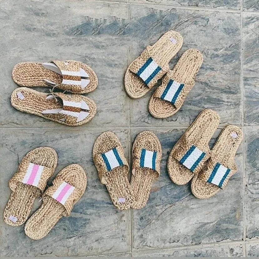 Monogram Beach bag and sandal set / Large Beach tote bag