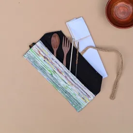 Multicolored Upcycled Handwoven Cutlery Kit (CK1224-018) PS_W