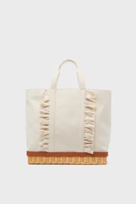 Natural The Gardener Tote Ruffle