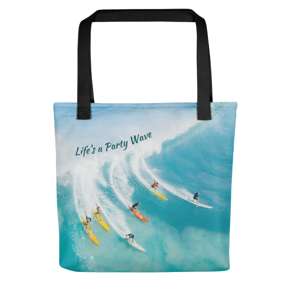 Party wave tote bag