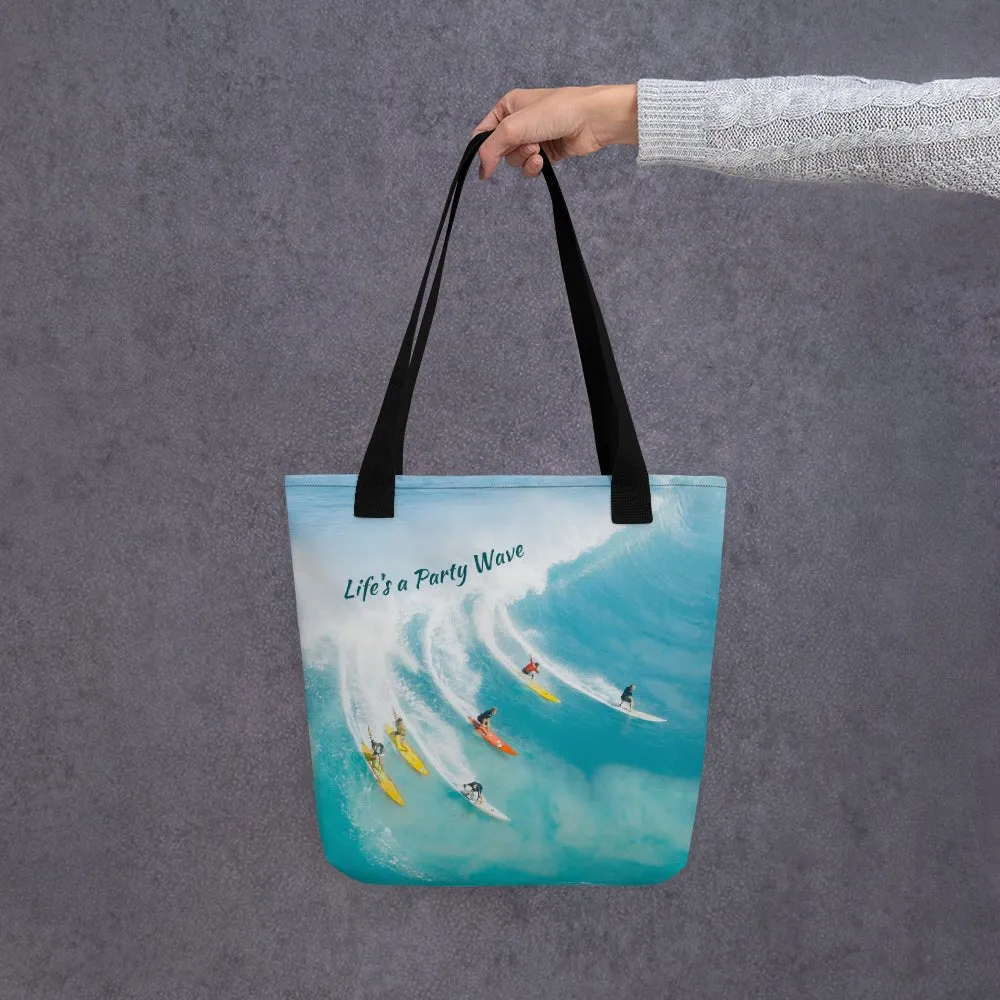 Party wave tote bag