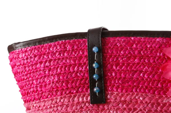 Paziye Straw Beach Bags Tote Bag Hobo Summer Handwoven Shoulder Bag