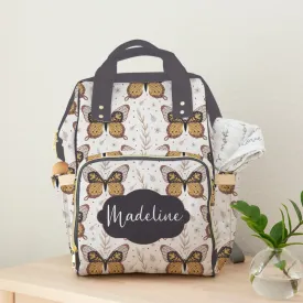 PERSONALIZED DIAPER BAG BACKPACK | PURPLE BUTTERFLY