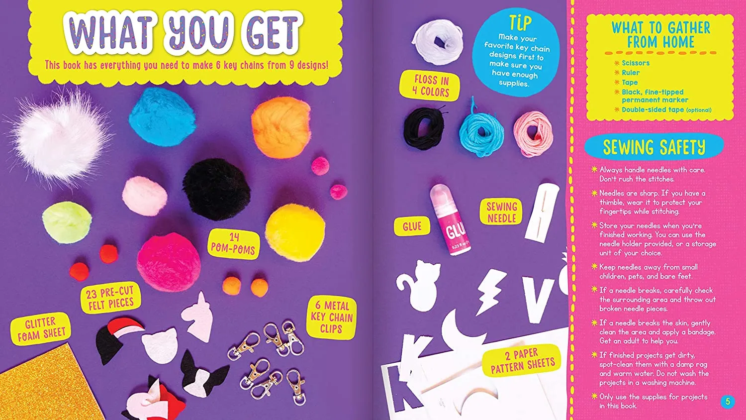Pom Pom Backpack Clips