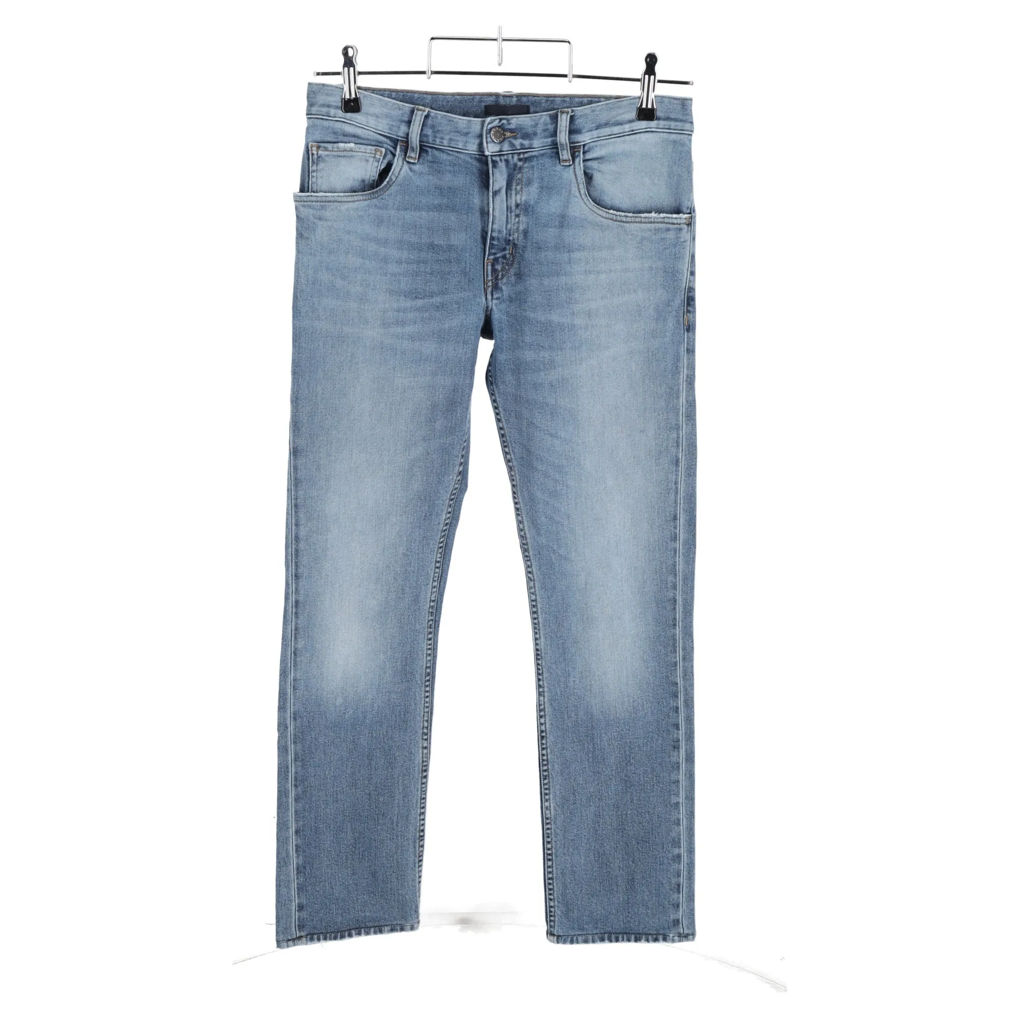 Prada Low-Rise Jeans in Blue Cotton Denim