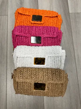 Raffia Clutch Crossbody