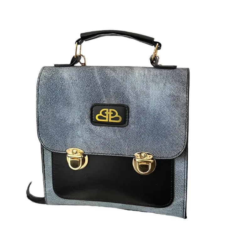 Retro Denim Pattern Women's Backpack