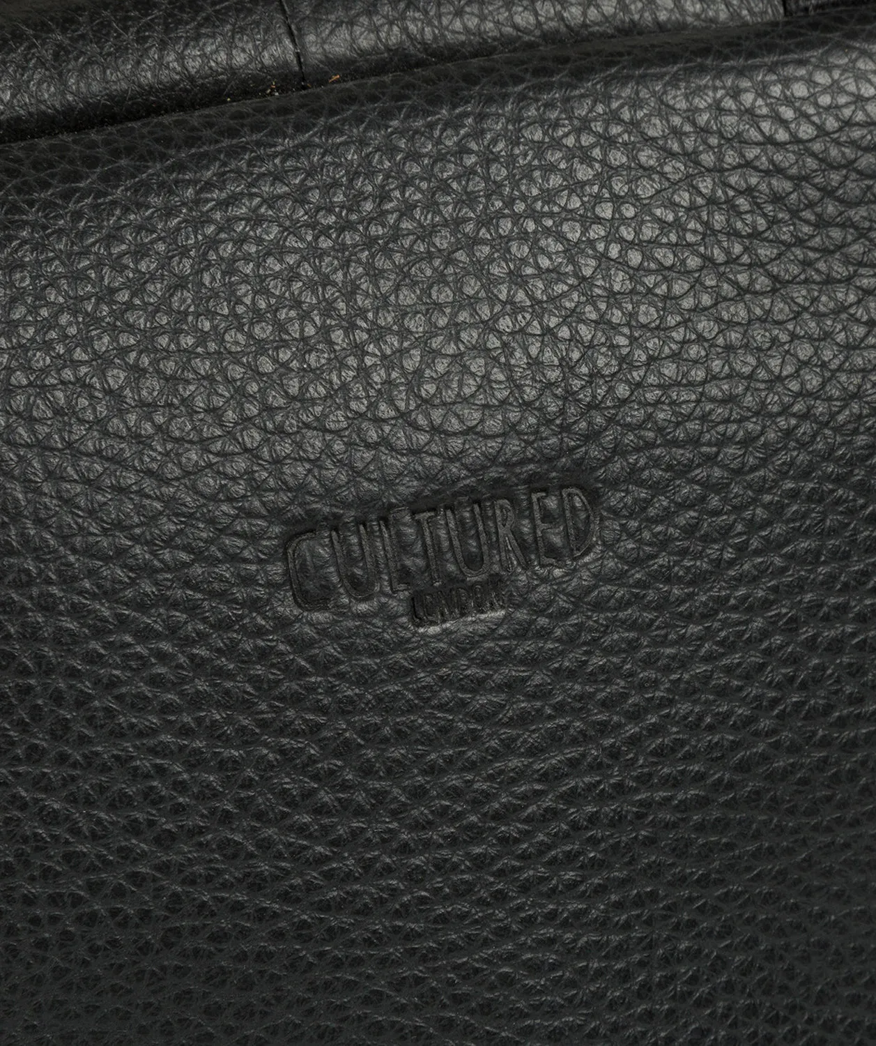 'Revolution' Black Leather Backpack