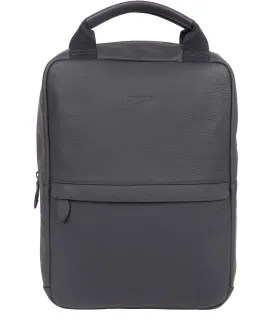 'Revolution' Dark Grey Leather Backpack