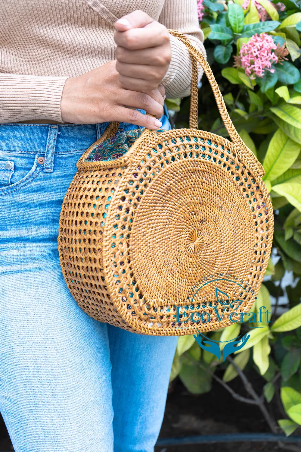 Snail Latch Brown Handbag