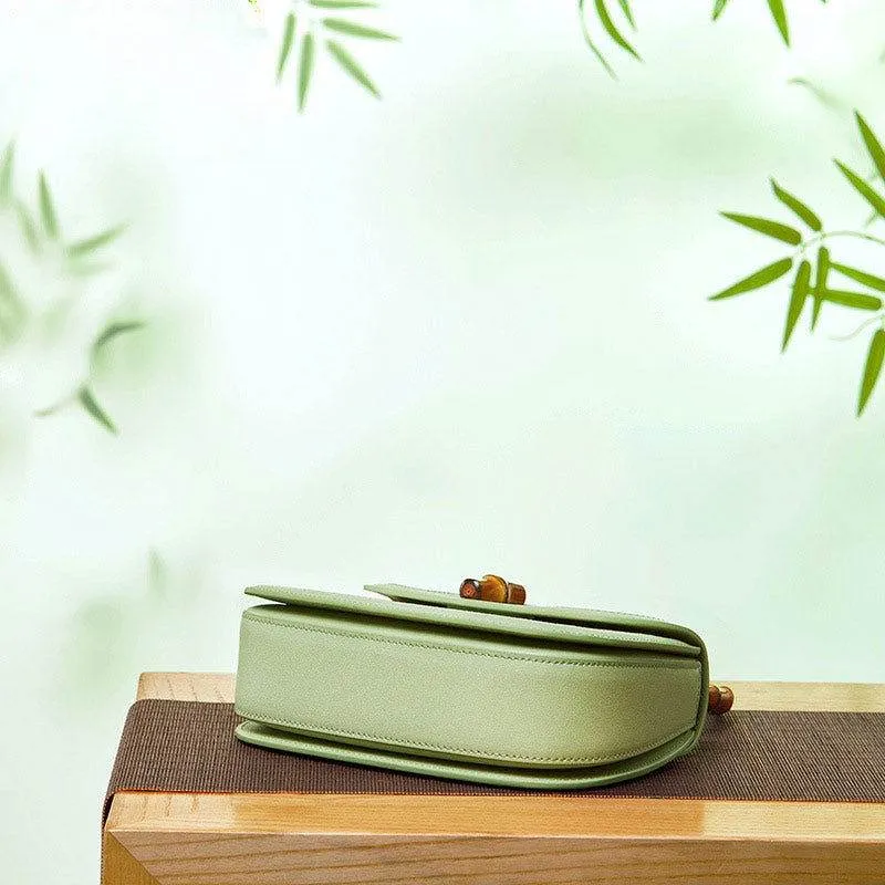 Song Brocade Mulberry Silk Bamboo Handle Handbag