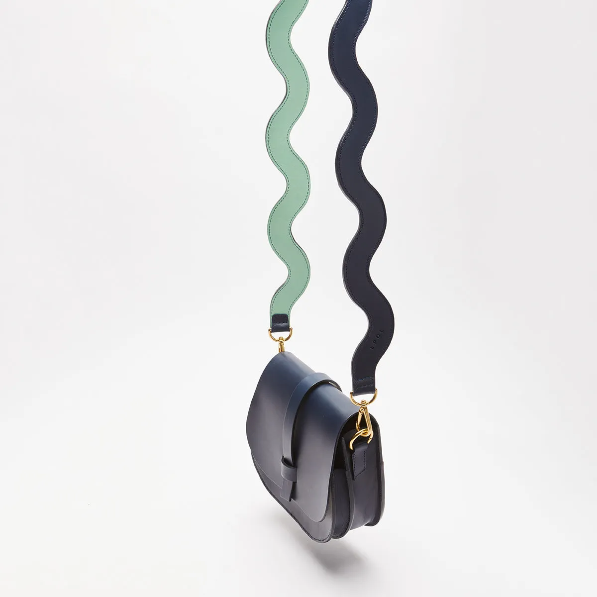 Squiggle Leather Shoulder Strap