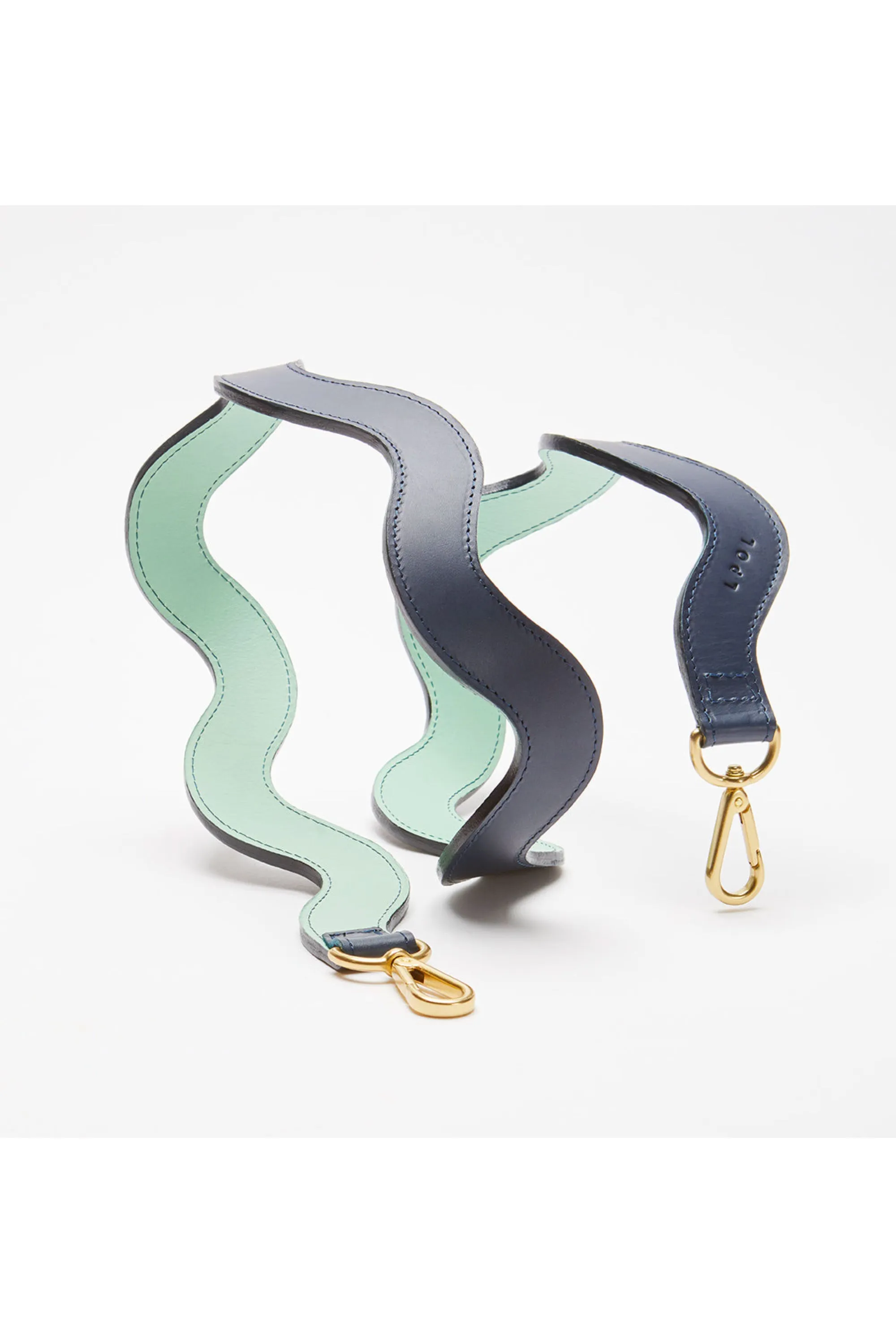 Squiggle Leather Shoulder Strap