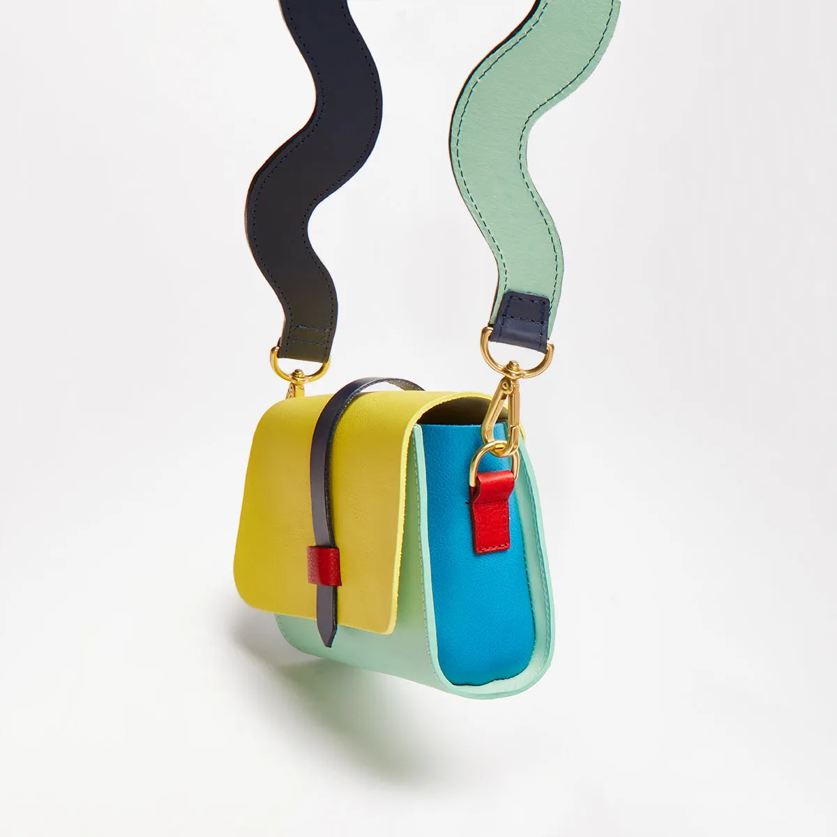 Squiggle Leather Shoulder Strap
