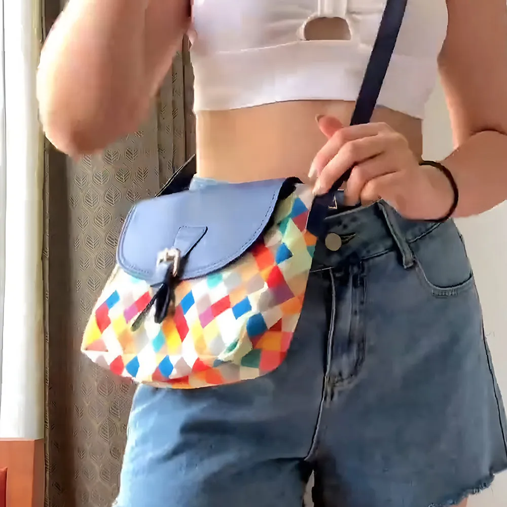 Stylish Blue Crossbody Perfect For Women & Girls