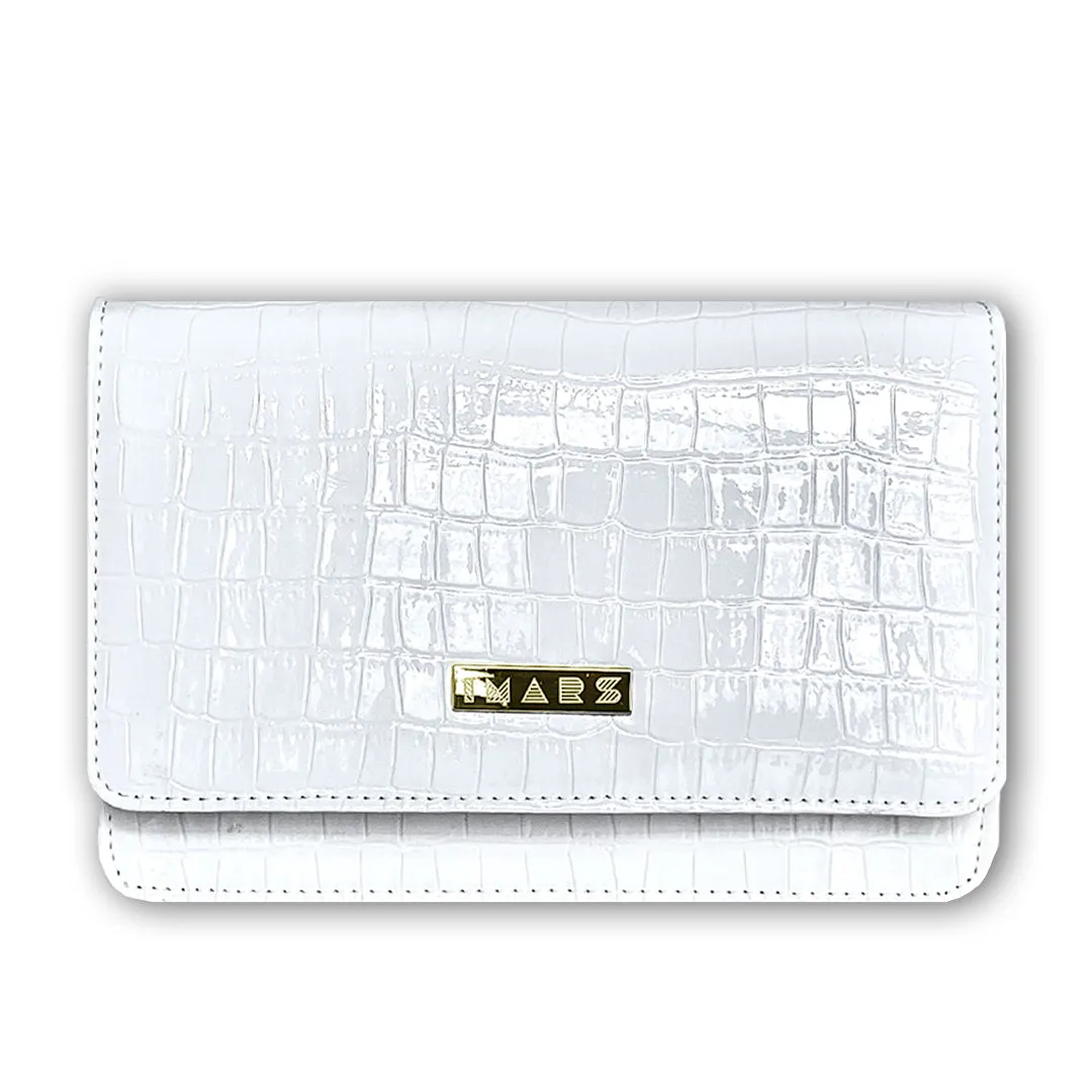 Stylish White Crossbody Bag Perfect for Women and Girls
