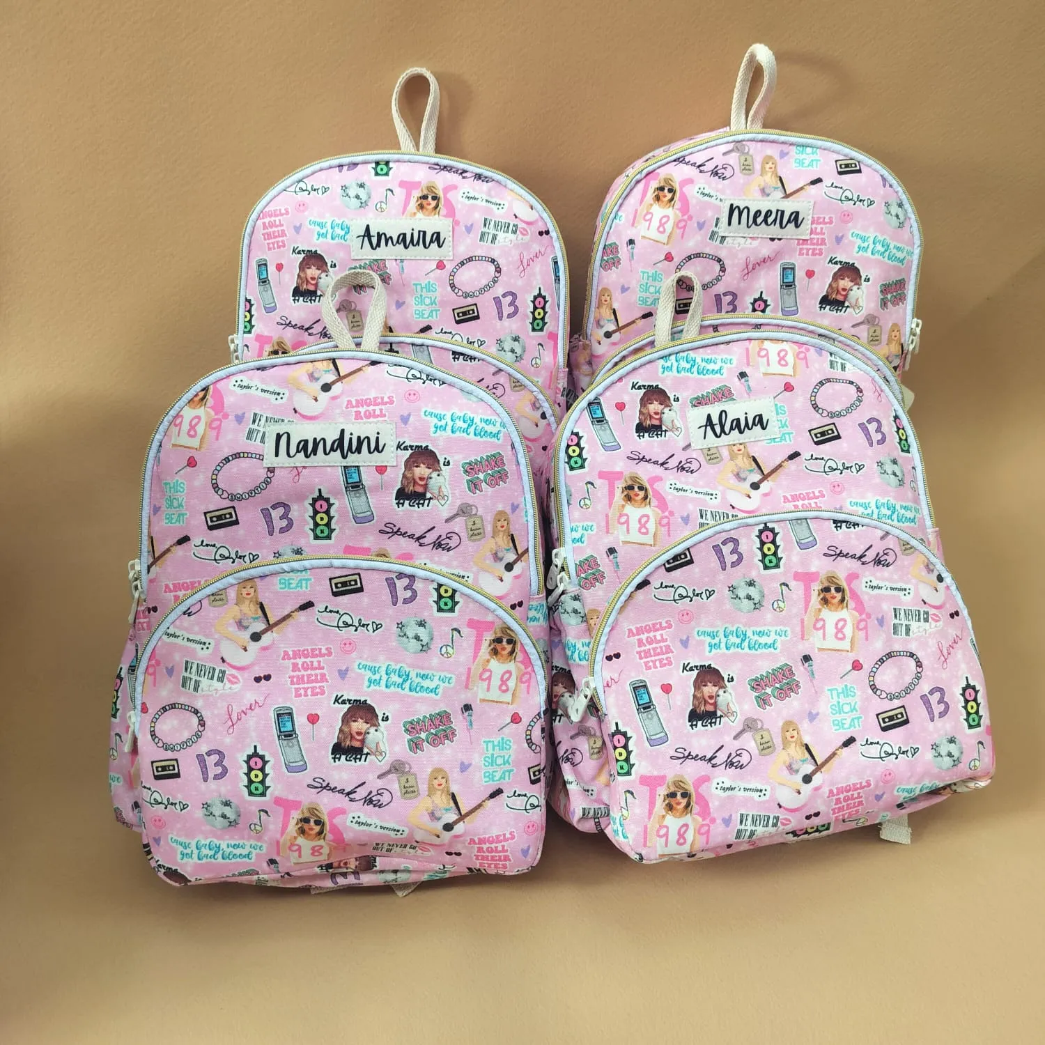 Taylor Swift Personalised Backpack (single piece)