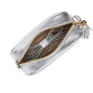 The Alexa Genuine Leather Crossbody Bag with Tassel