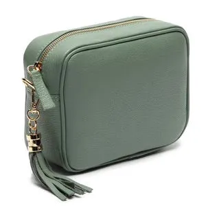 The Alexa Genuine Leather Crossbody Bag with Tassel