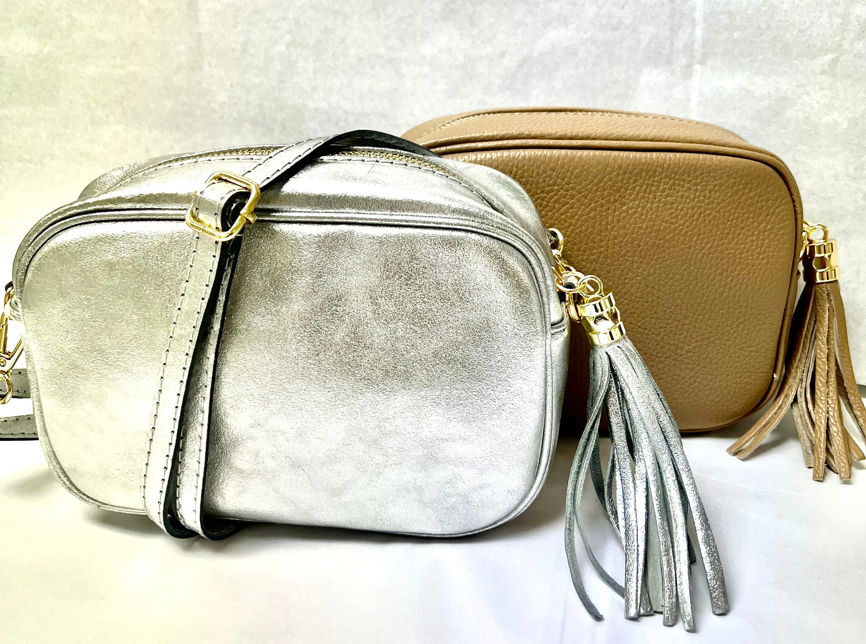The Alexa Genuine Leather Crossbody Bag with Tassel