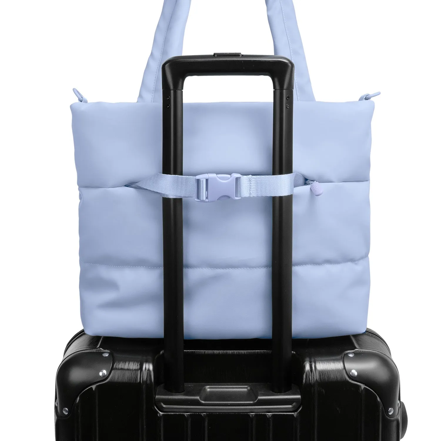 The Puffer Tote Bag - Light Blue