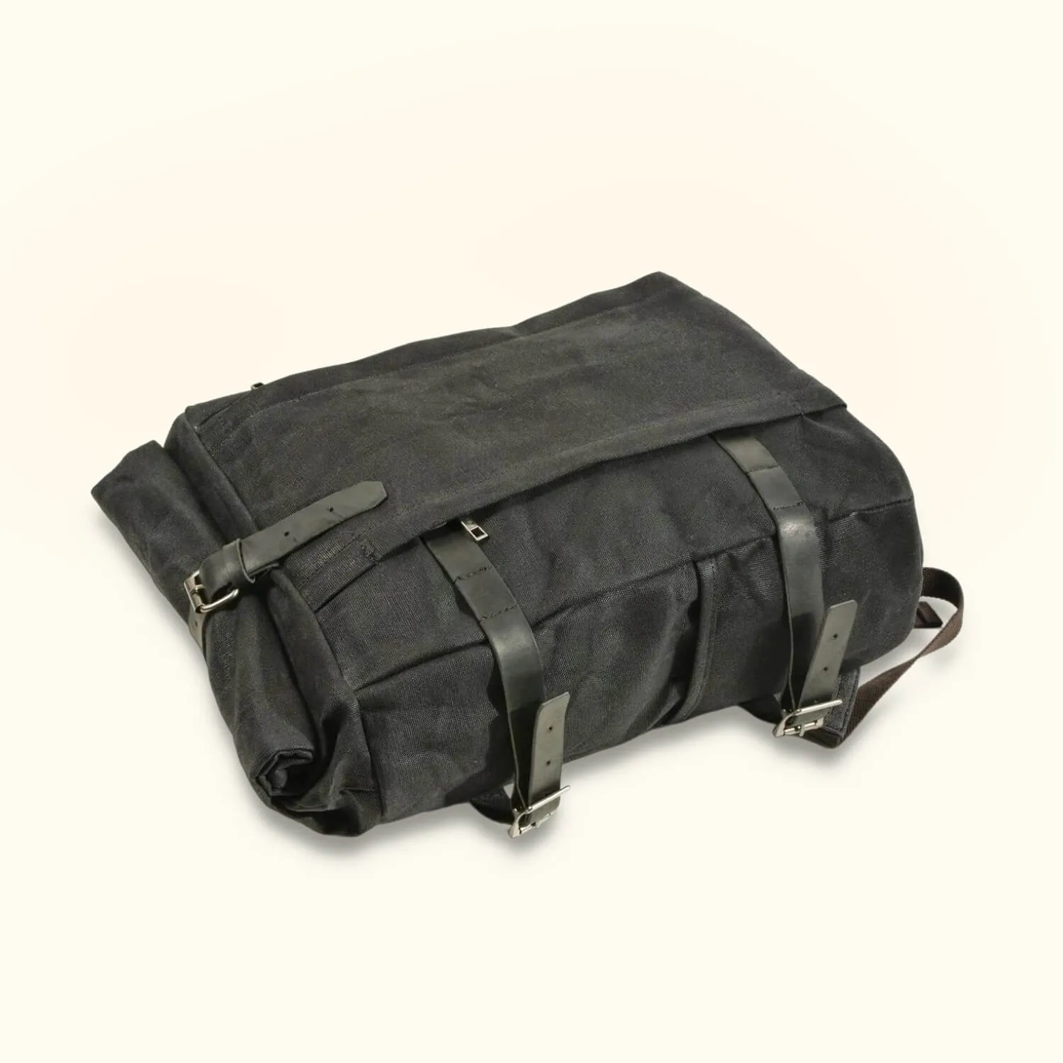 The Road Warrior - Waxed Canvas Motorcycle Backpack